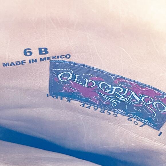 Old Gringo Rebeca Mayra Women’s 6 Brass Black Tall Pointed Toe Cowgirl Boots - Picture 11 of 11